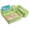 Caja Organizadora de Plástico Compartimentada para Papelería, Organización de Escritorio, Artículos Varios, Almacenamiento en Cajones y Almacenamiento de Cosméticos para Uso Doméstico