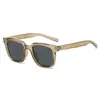 Populares Gafas de Sol Grises Transparentes Gm para Mujer, Versátiles, Modernas, Estilo de Alta Gama, Protección Solar, Protección UV, Lentes Polarizadas
