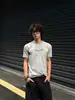 Camiseta Básica Simples Americana Masculina de Verão com Toque Fresco, Mangas Bufantes, Ombros Normais, Faz Você Parecer Mais Forte, Manga Curta, Versátil