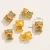 Contas Espaçadoras Grandes com Furo Grande em Liga de Ouro Estilo Chinês Tradicional, Vários Estilos e Tipos de Acessórios de Corda Trançada para Pulseiras DIY Feitas à Mão