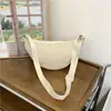 Bolso de Hombro Único de Nailon Otoño para Mujer 2025 Nuevo Bolso Cruzado Versátil Bolso de Axila Bolso de Media Luna de Moda Bolso Dumpling
