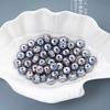 Plata Antigua Gris Perforada Luna Fría Galvanizada Agujero Recto Cuentas Sueltas Cuentas Checas DIY Cadena para Teléfono