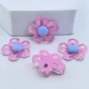 Peças para acessório de cabelo infantil de flor oca de resina DIY, presilhas de cabelo de cola cremosa, acessórios de fivela de sapato, material de flor transparente