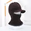 Gorro de lana de invierno con ala para proteger las orejas para hombres de mediana edad y ancianos, gorro de tigre para ciclismo al aire libre, gorro de punto de una sola pieza que protege el cuello