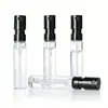 Botella de Spray de Vidrio Recargable Estilo Francés para Perfume 1.5 ml en Stock, Botella de Muestra Mini de 2 ml, Botella de Vidrio Portátil