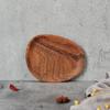 Nogueira Estilo Pastoral Prato de Casa Criativo Prato Japonês para Café da Manhã Lanche de Sushi Bandeja de Madeira Utensílios para Espaço de Chá