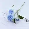 Popular Hortensia Crisantemo Artificial de 3 Ramas para Decoración de Boda Campestre y Accesorios de Fotografía, Venta al por Mayor Transfronteriza