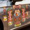 Pegatinas para Coche 2026 para el Festival de Primavera, Pareados para Coche, Dios de la Riqueza del Año Nuevo, Tendencia China, Gato de la Suerte, Decoración Magnética Creativa, Dibujos Animados de Año Nuevo