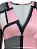 2024 Otoño Manga Larga Moda Cuello en V Camisa de Mujer Camisa Delgado Ropa para Mujer