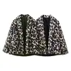 Ins estilo europeo y americano transfronterizo 2026 nueva moda elegante para mujer al por mayor para el trabajo retro estampado de leopardo holgada chaqueta de algodón