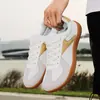 Estilo de Treino Alemão Todas as Estações Malha Biqueira Larga Plataforma Larga Esportes ao Ar Livre Tamanho Grande Sapatos Casuais Retrô Treino Alemão Trabalho Respirável Sapatos Masculinos