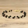 Pulseira Corrente com Fivela Azul de Pedra de Areia Natural Transfronteiriça Elegante Exquisita para Mulheres Joia Artesanal Presente Exquisito