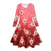 Venda por atacado direto da fábrica de roupas infantis primavera e verão, novo vestido de meninas estilo europeu e americano, vestido estampado de manga curta, vestido de saia infantil