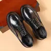 Zapatos Casuales de Negocios Formales para Boda de Novio para Hombre, Estilo Británico, Puntera Redonda, Suela Gruesa, Nuevo Estilo Primavera 2026