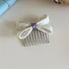Horquilla de Peine Rastrillo con Lazo Brillante de Diamantes de Lujo para Mujer, Nuevo Modelo 2026 Peine Lateral para el Cabello, Herramienta de Peinado para Ordenar el Cabello Suelto, Accesorio para el Cabello