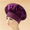 Comércio Exterior Transfronteiriço da Amazon Lenço de cabeça de aba larga alta elasticidade Touca de beleza Touca de banho Touca para cuidados com o cabelo Touca de dormir de cetim feminina