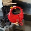 Bolsa de Ombro Crescento Portátil de Design de Nicho Estilo Coreano Feminina 2025 Nova Moda Bolsa de Axila Bolsa de Ombro Transversal Versátil