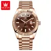 Dropshipping Olevs Reloj de Lujo Log para Hombre Moda Luminoso Impermeable Negocios Cuarzo Reloj para Hombre