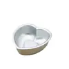 C31 Molde para Pastel con Forma de Corazón Ánodo Molde para Pudín Molde para Gelatina Tarta de Huevo DIY Pastelería Occidental Snacks Horneados