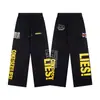 Dropshipping Transfronterizo 2026 Primavera/Verano Nuevo Estilo Que Es Estampado de Letras Casual Holgado Pantalones Cortos Unisex Pantalones Cortos de Playa