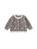 Ropa para Niños Bangxuan Estilo Otoño Ropa Cardigan de Encaje con Cuello Redondo Top para Niños Chaqueta de Punto para Niña Suéter para Niños