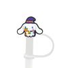 8-10 mm Halloween Sanrio tapón para pajita tapa antipolvo accesorios de pajita de dibujos animados cubierta antipolvo de goma blanda reciclable