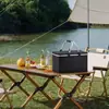 Amazon Bolsa de Mano para Camping Tela Oxford Cesta Aislada Papel de Aluminio Espesado Plegable Cesta de Picnic para Camping bolsa térmica