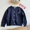 Cárdigan de Punto con Estampado de Corazones para Niña, Nuevo Estilo Primavera/Otoño 2026, Tallas Mediana y Grande para Niñas, Suéter de Punto Trenzado Estilo Coreano para Bebé