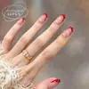 Unhas Portáteis Formato Oval Curto, Gradiente Simples Rosa Nude, Removíveis e Reutilizáveis, 30 Peças de Unhas Postiças Prontas