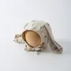 Chapéus de bebê para primavera e outono, toucas casuais para bebês, chapéus fofos com proteção para as orelhas para meninos e meninas, toucas quentes de algodão puro para recém-nascidos no inverno