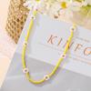 Collar Étnico Transfronterizo de Flores con Cuentas de Arroz Estilo Bohemio Vitalidad Chica Color Margarita gargantilla Cadena para el Cuello Femenino