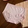Roupa íntima feminina modal anos 80, mistura de seda, sem costura, 10A antibacteriana, forro 100% algodão, calcinha feminina triângulo cintura média