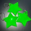 Llavero Colgante Estrella de Pentágono Reflectante Cadena para Bolsa de Paseo Nocturno Mochila de Estudiante de Seguridad Bolsa para Libros