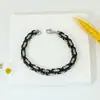 Pulseras de Acero Inoxidable de Venta Caliente Transfronterizas Europeas y Americanas, Collares de Moda Callejera para Hombre de Amazon, Suministro Directo de Fábrica al por Mayor