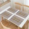 Nuevo mantel individual de estilo italiano europeo, color beige, con aislamiento térmico, para mesa de hotel, posavasos, para mesa de café