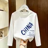 Camiseta Infantil de Algodão Puro com Gola Redonda e Manga Longa para Primavera e Outono, Solta e Estilosa para Meninos Mais Velhos, Top Versátil com Estampa de Desenho Animado