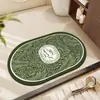 Alfombra de Baño con Patrón Floral de Lujo para Uso Doméstico, Felpudo Absorbente de Agua y de Secado Rápido para la Entrada del Baño, Felpudo Fresco y Sencillo para la Entrada