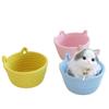 Cesta de Almacenamiento para Gatos Cesta de Cuerda de Algodón Tejida a Mano Forma de Oreja de Gato Cesta de Almacenamiento Mini Pequeña