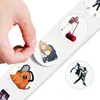 500 Pegatinas/Rollo Chainsaw Man Anime Pegatinas en Rollo Pegatinas para Diario Decoración Transfronteriza Cinta Selladora para Coche Venta al por Mayor