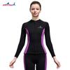 DIVE & SAIL traje de buceo 3MM parte superior dividida manga larga chaqueta cálida para buceo natación esnórquel a prueba de frío traje de surf