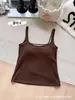 Camisola lisa de outono com decote quadrado e alças largas em U nas costas, bojos de látex fixos, adequada para usar por baixo ou por cima, linda lingerie para as costas