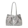 Bolso de Mano Plegado Fresco y Dulce, Bolso de Mano de Gran Capacidad, Bolso Cruzado de Lunares Nuevo Estilo Coreano 2026, Moderno