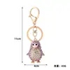 Llavero colgante de pingüino con diamantes de imitación, diseño único, lindo, para coche, un pequeño regalo para novia o mejor amiga