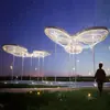 Arcada Curva de Acero Inoxidable, Estructura de Acero de Forma Especial, Pasillo Paisajístico, Pabellón Metálico de Parque Moderno, Escultura de Hierro con Forma de Árbol