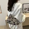 Bolso de Axila Dulce de Alto Valor para Mujer 2025 Nuevo Casual Moderno Bolso Cuadrado Pequeño Artístico Versátil de Moda Bolso de Hombro