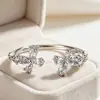 Anillo Brillante de Lazo de Diamante para Mujer 2023 Nuevo de Moda Diseño de Nicho Simple Moda Versátil Anillo para Mujer