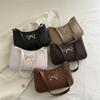 Bolsa de Axila com Laço da Moda para Mulheres 2025 Novo Estilo Coreano Tendência Bolsa de Ombro Único com Textura Estilosa para o Dia a Dia