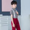 Primavera e verão novo príncipe infantil terno roupas infantis 2024 meninos crianças pequeno terno piano terno anfitrião palco
