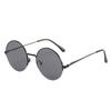 Otoño 2021 Nuevas gafas de sol redondas de moda para mujer, gafas de sol reflectantes coloridas, gafas de sol Shanghai Beach Prince Mirror
