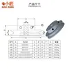 Polea tipo O aleación de aluminio ranura única PU redonda 6MM polea husillo de motor 5 husillo de transmisión máquina herramienta modelo pequeño
